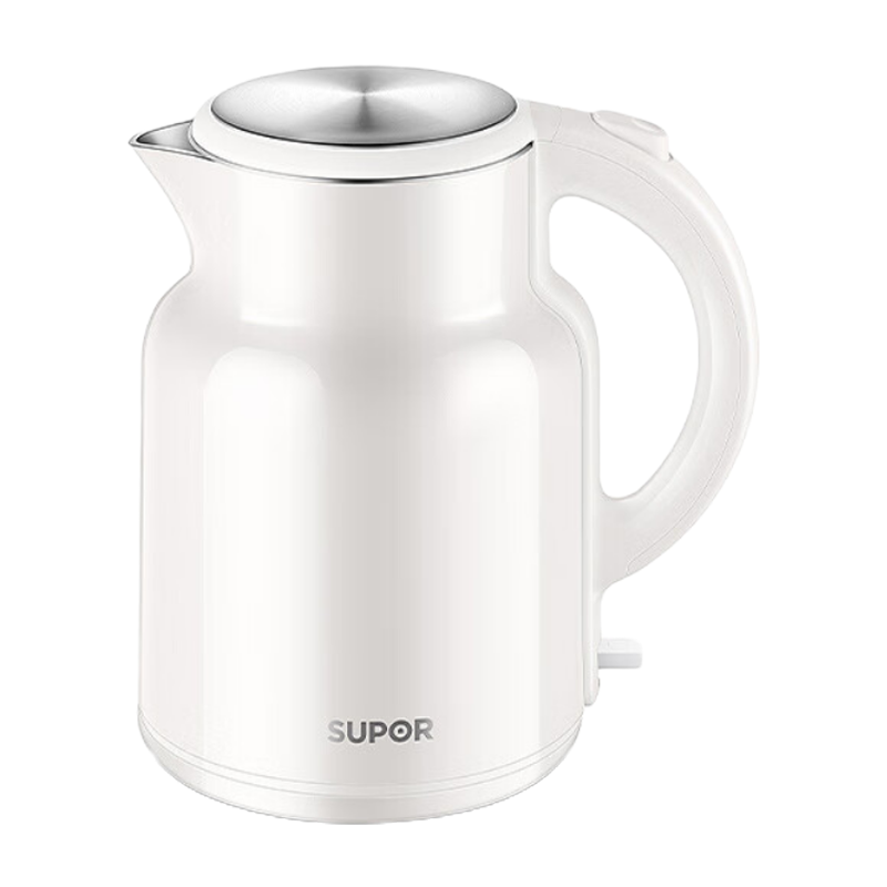 苏泊尔(SUPOR)电水壶热水壶2L/升大容量全钢无缝双层防烫电热水壶 304不锈钢烧水壶 SW-20T06A