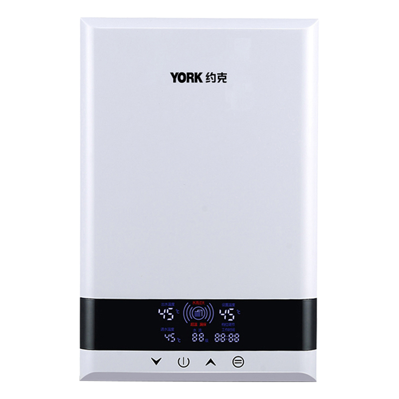 [门店同款]YORK约克即热式电热水器YK-F1白 即开即热恒温触控式小型免储水变频节能速热热水器家用8500W