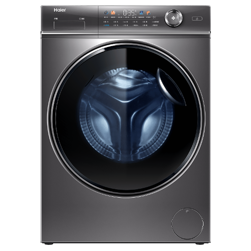 海尔(Haier)滚筒洗衣机10公斤精华洗1400转彩屏 全自动智能投放家用超薄变频 XQG100-BD14326L