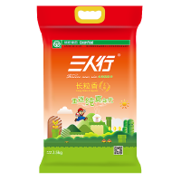 三人行 纯真长粒香米现磨新米 2.5kg