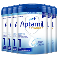 [6罐装 有效期26年3月后]原装进英国爱他美Aptamil白金版婴幼儿配方奶粉1段 800g 适合0-6个月