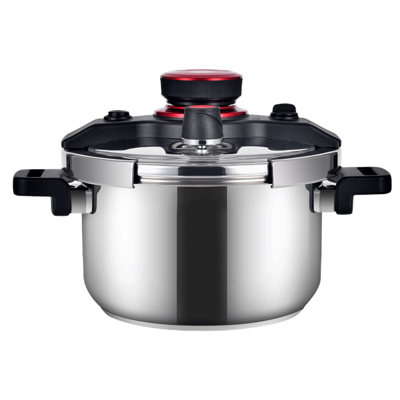 双喜家用304不锈钢新款100kpa高压锅明火电磁炉通用安全防爆夹钳压力锅8L