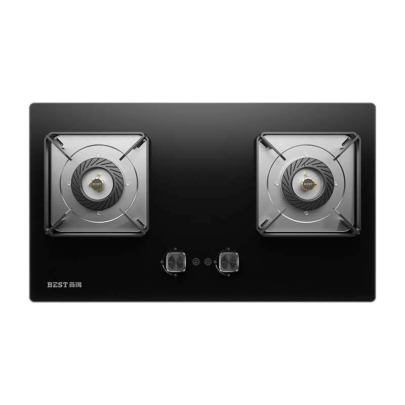 华帝百得(BEST) QE73 5.0kW钢化玻璃燃气灶 超大火力大双边定时嵌入式灶具全铝炉头液化气
