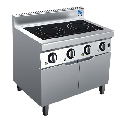 瑞宇牌柜式工程双眼电磁煲仔炉750*600*800+200/380V/50HZ/3.5Kw*2