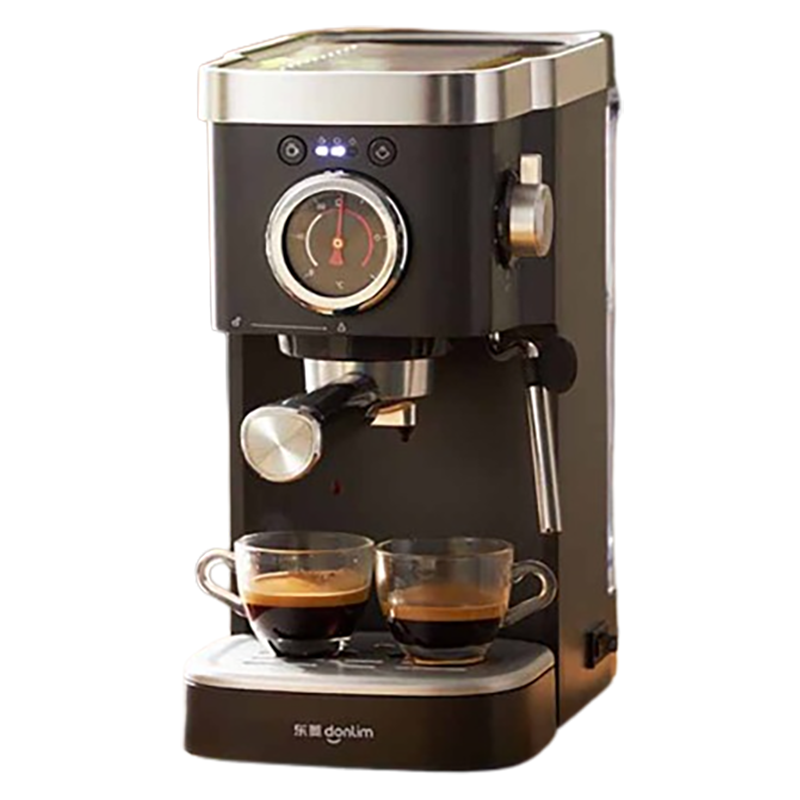 东菱咖啡机意式半自动高压萃取蒸汽打奶泡钛金灰DL-6400