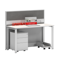 黎明 职员办公桌简约屏风工位桌员工电脑桌一字型单人位(JTLF09)1500*700*1200mmJTLF09