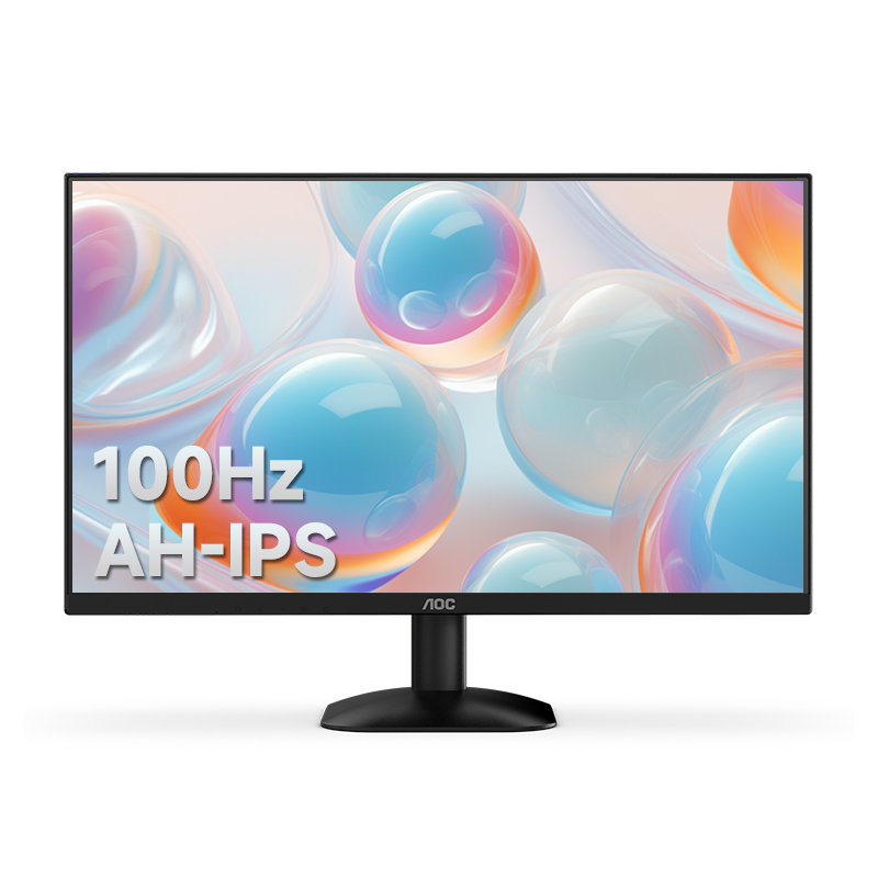 AOC27英寸AH-IPS办公电竞100Hz显示器台式电脑屏幕外接27B31H