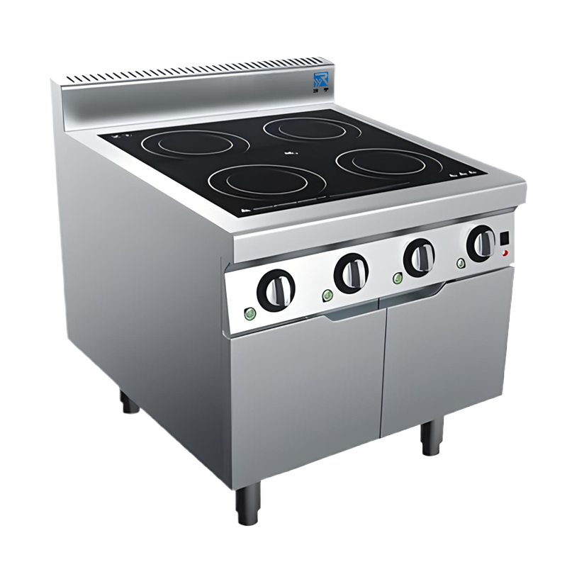 瑞宇牌柜式工程电磁四眼煲仔炉800*900*800+200/380V/50HZ/3.5Kw*4