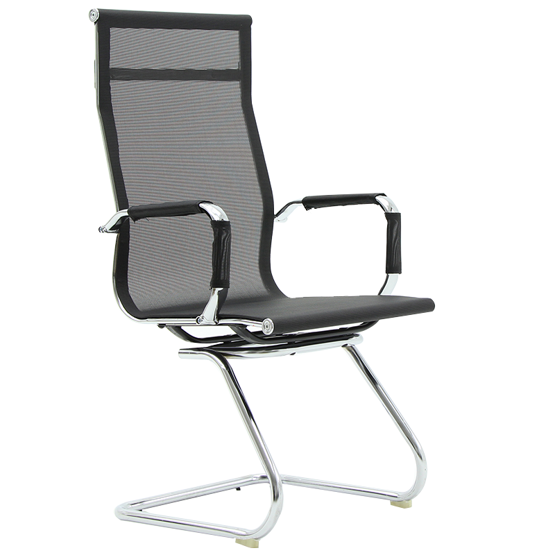 质凡办公椅电脑椅家用靠背职员会议椅宿舍弓形网椅透气舒适座椅