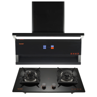 Haotaitai烟灶套装XK03+X401(液化气)防烫4.8KW大火力 顶侧双吸 28大吸力 自清洗