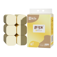 舒可乐 卫生纸家用竹浆无芯卷纸 五层加厚6卷每提 整提便携小卷实惠装擦手纸厕纸巾 母婴可用 2提装