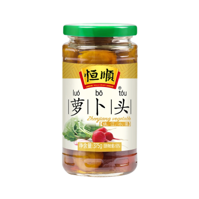 [中华特色]镇江馆 恒顺萝卜头375g 镇江特产 下饭拌面小菜 腌制泡菜 酱菜榨菜咸菜 华东