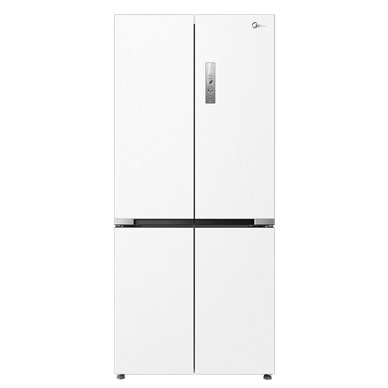 美的521升微晶一周鲜冰箱PST智能净化可嵌入式十字双开门四开门家用超薄白色高端冷藏冷冻一级变频MR-547WUSPZE