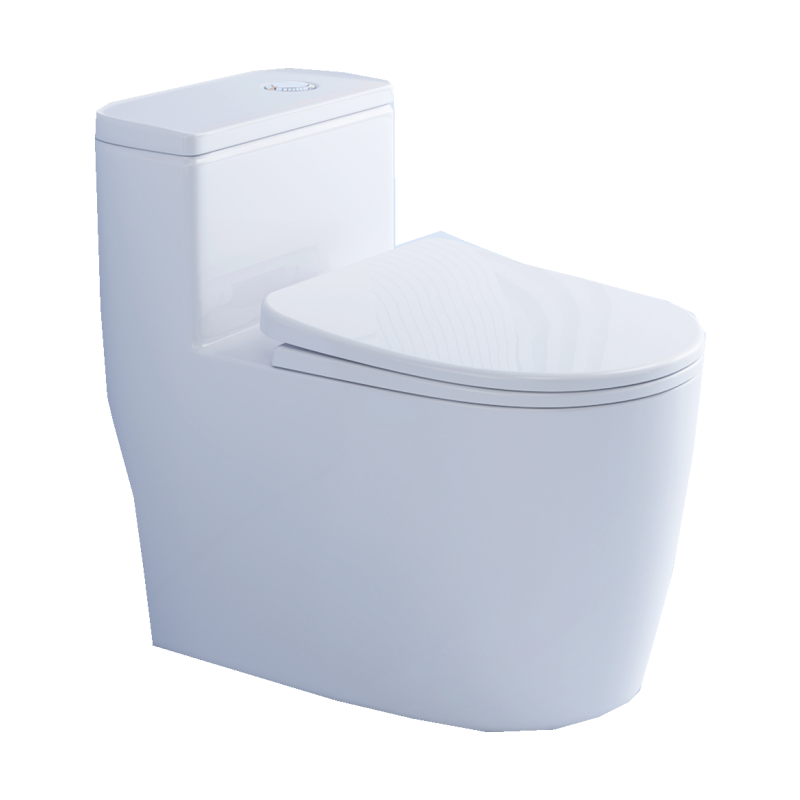 皇朝卫浴连体马桶抑菌防臭陶瓷马桶大管道家用抽坐便器喷射虹吸大冲力座便8138