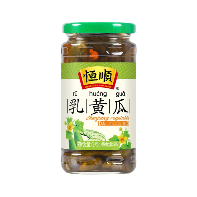 [中华特色]镇江馆 恒顺乳黄瓜375g 酱菜咸菜 腌制泡菜 下饭拌面小菜 榨菜 镇江特产 华东