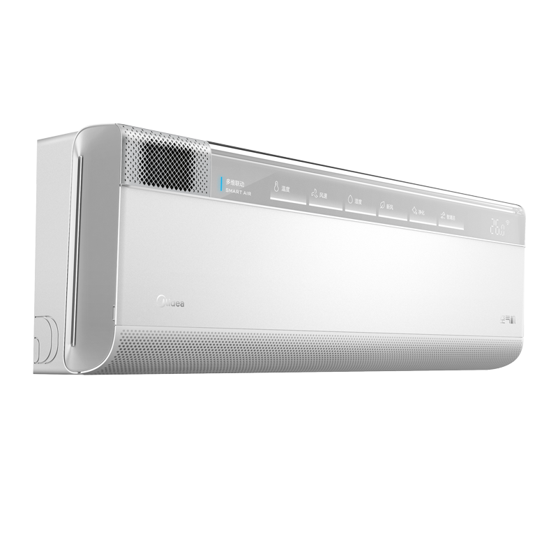 美的空调挂机1.5匹鲜净感空气机智能壁挂式一级变频大风量自然风换新风智能清洁温湿双控手机智控KFR-35GW/T3极地白