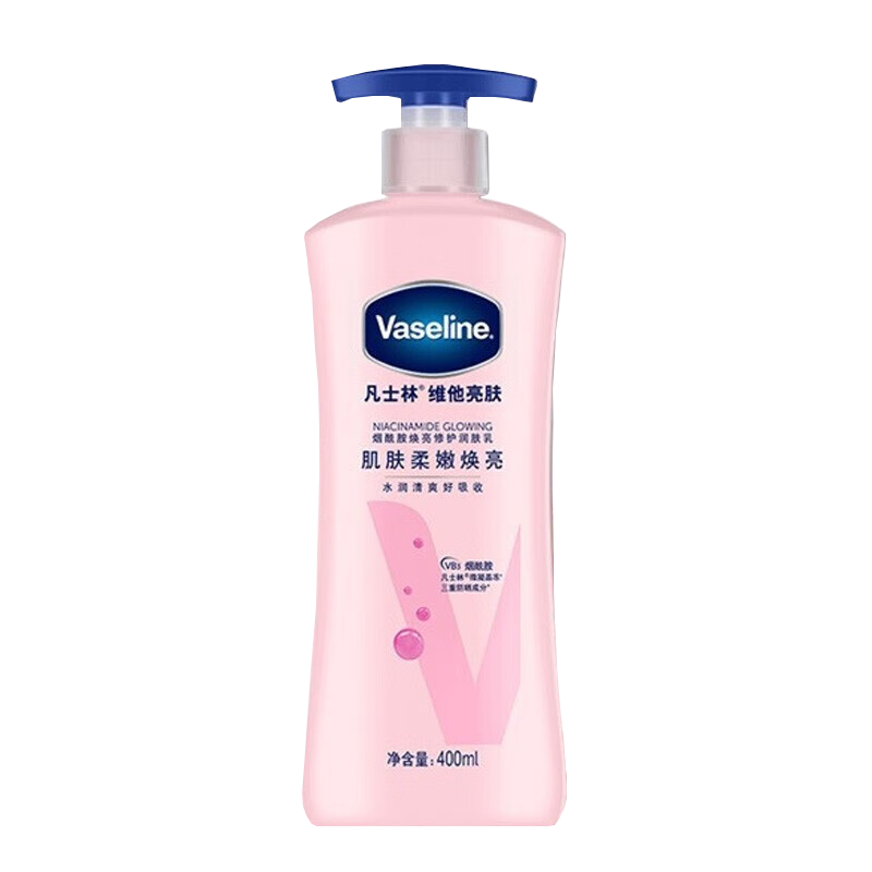 凡士林维他亮肤烟酰胺焕亮修护身体乳400ML 保湿滋养润泽水润清爽
