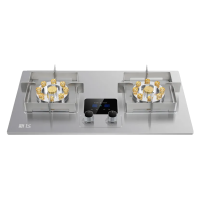 新飞燃气灶双灶煤气灶单灶具双边定时大火力双眼灶家用嵌入式台式煤气炉不锈钢鸳鸯猛火灶灶台液化气灶