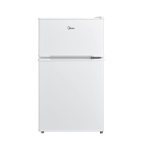 美的(Midea)88升迷你双开门小冰箱租房宿舍办公室小型家用双温可冷冻冷藏节能环保省电低耗低音BCD-88CM