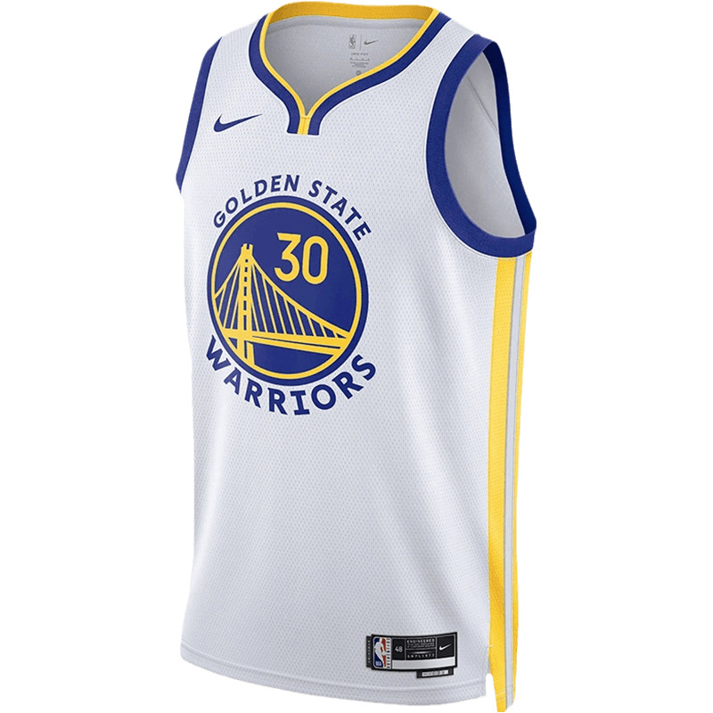 耐克Nike 勇士队库里30号男速干球迷版球衣背心无袖T恤DN2077-100
