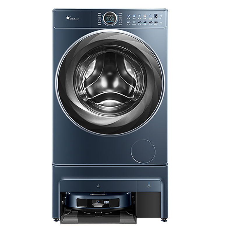 小天鹅双洗站 洗衣扫拖一体扫地机器人滚筒洗衣机全自动超薄全嵌10公斤自动毛发切割超微浸泡洗手机智控TG100RM9ILZ