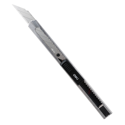 得力TD600重型多功能美工刀 灰色全钢加厚锌合金工业工具刀 重型全钢加厚灰