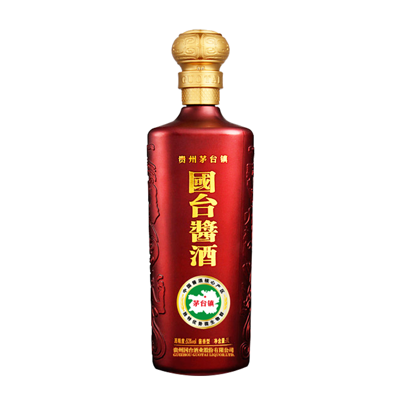 [官方自营]国台酱酒1000ml(1L)*4瓶整箱装 53度酱香型白酒 贵州茅台镇高度酒水 坤沙工艺酿造 纯粮食酒