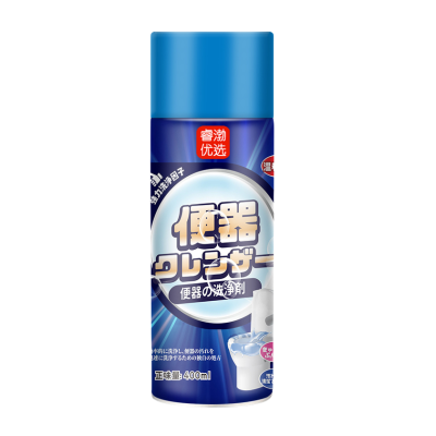 便器清洁剂400ml洁厕灵压力罐泡沫洁厕精 厕所清洁剂 除臭 去味 除垢卫生间马桶花香清洁剂