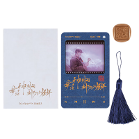 kinbor盗墓笔记吴邪书签-灵犬望月(PVC封套+明信片+流苏)胶片影像创意书签DIY文创高颜值送礼好物DT57517