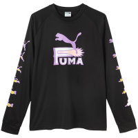 PUMA彪马夏新款男女同款赛车印花GRAPHIC TEE SS长袖T恤631504-01