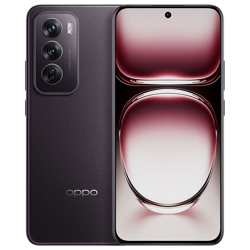OPPO Reno12 乌木黑 12GB+512GB 超美小直屏 安卓Live图 长续航智能拍照 AI影像5G手机