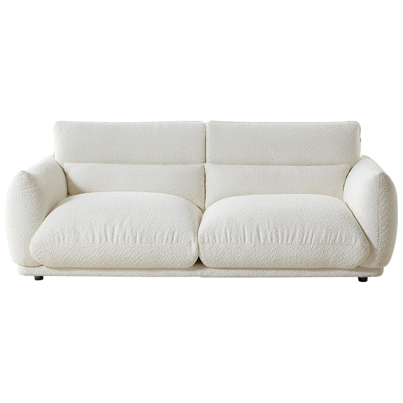 下架 全友家居奶油风布艺小户型沙发客厅双人卧室直排式一字公寓沙发111111