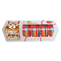 亚禾 猫罐头 80g*6罐混合口味 海鲜白肉猫湿粮 幼猫成猫猫咪零食 螃蟹白肉罐头 猫狗罐头