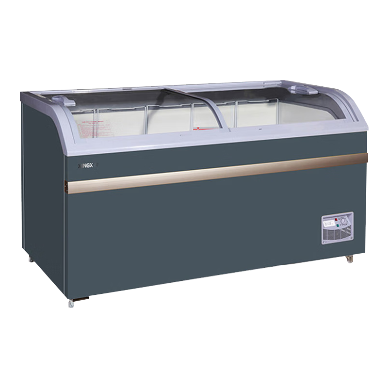 星星(XINGX)SD/SC-509BYE石墨灰307升大容量组合岛柜商用冰柜冷藏冷冻单温卧式展示柜 超市便利店雪糕饮料