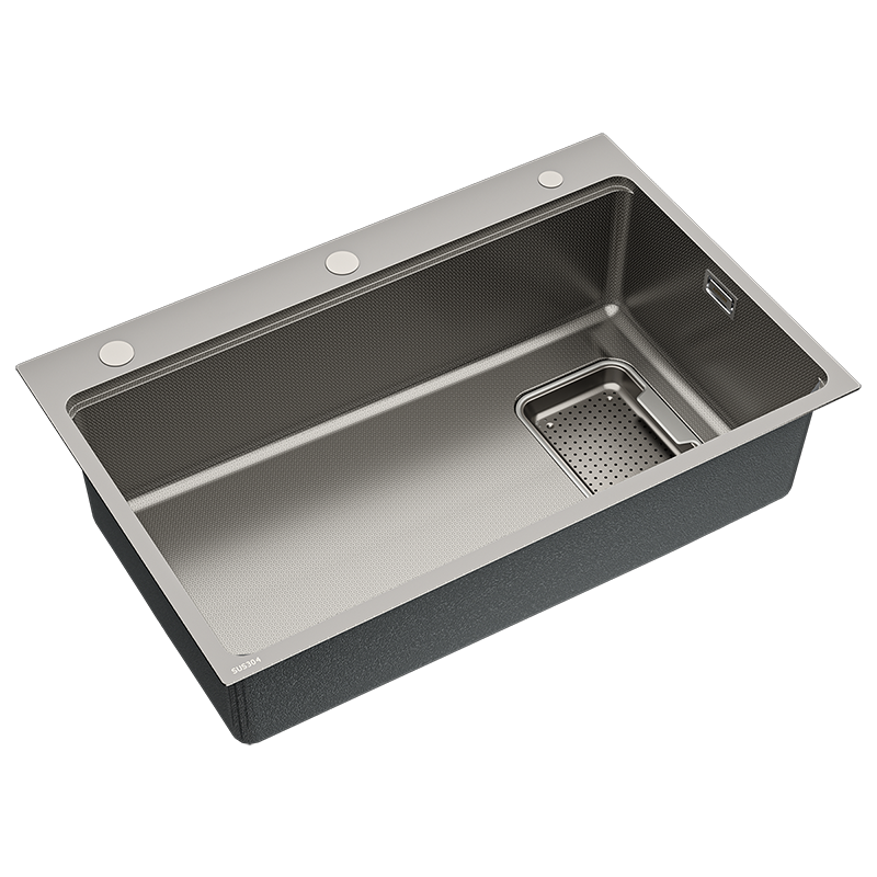 箭牌水槽 厨房洗菜盆 304不锈钢洗菜池家用单盆日式大单槽
