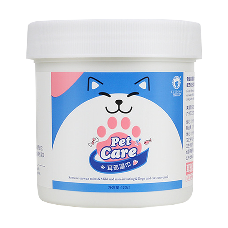 雪貂留香 宠物耳部湿巾120片装 猫狗通用 国产 口/耳/眼清洁