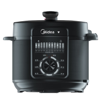 美的(Midea)电压力锅 家用高压锅 6升双胆 大容量高压锅 一键排气 开盖收汁 6升大容量YL60X3-101A