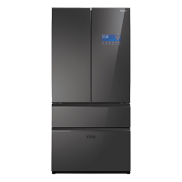 三星(SAMSUNG)原装进口615升AI神冰箱 嵌入式四开门 变频三系统自动开门RF62DB9CGC3GSC 青锦灰