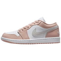 耐克女鞋Air Jordan 1 Low AJ1粉白低帮复古休闲篮球鞋DC0774-120