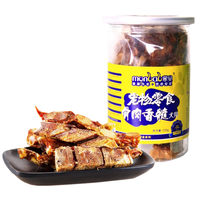 蒙贝骨肉香髓100g 宠物狗狗零食品用品磨牙棒洁齿骨小型幼犬(monbab) 原味