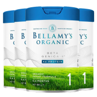 [4罐装 新效期2026年8月后]澳洲贝拉米Bellamy's白金版有机奶粉1段800g/罐0-6月富含有机A2婴儿奶粉