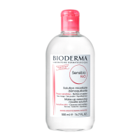 BIODERMA 贝德玛舒妍温和保湿卸妆水 500ml 粉水 适合中干性皮肤 法国进口肌卸妆液眼唇三合一