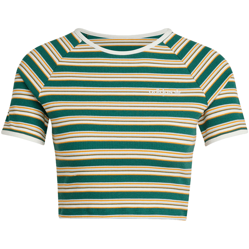 阿迪达斯三叶草夏季女子运动休闲圆领短袖T恤JC6166