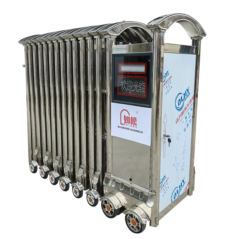 如松不锈钢伸缩门隔离栏杆围栏护栏围挡长5米高1.2米 一套 RS-0522