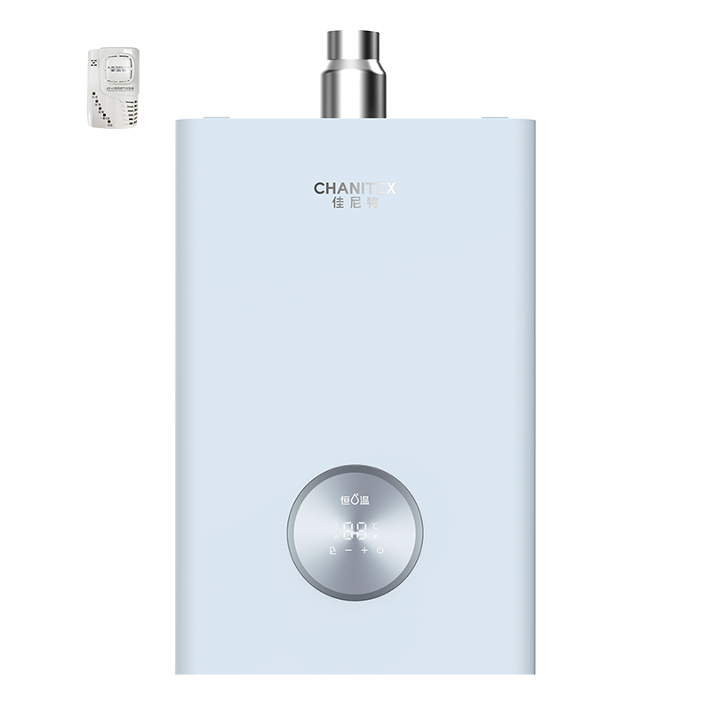 史密斯(A.O.SMITH)16升燃气热水器 家用洗澡 恒温耐用 不锈钢换热器8年 新品JSQ31-TC2 迷雾蓝