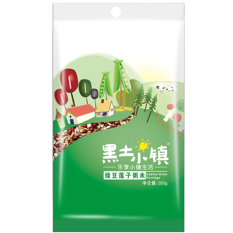 黑土小镇 绿豆莲子粥米 杂粮粥 350g 大米 糯米 绿豆 莲子 百合 糙米 红花生 五谷杂粮粗粮粥米杂粮粥早餐粥