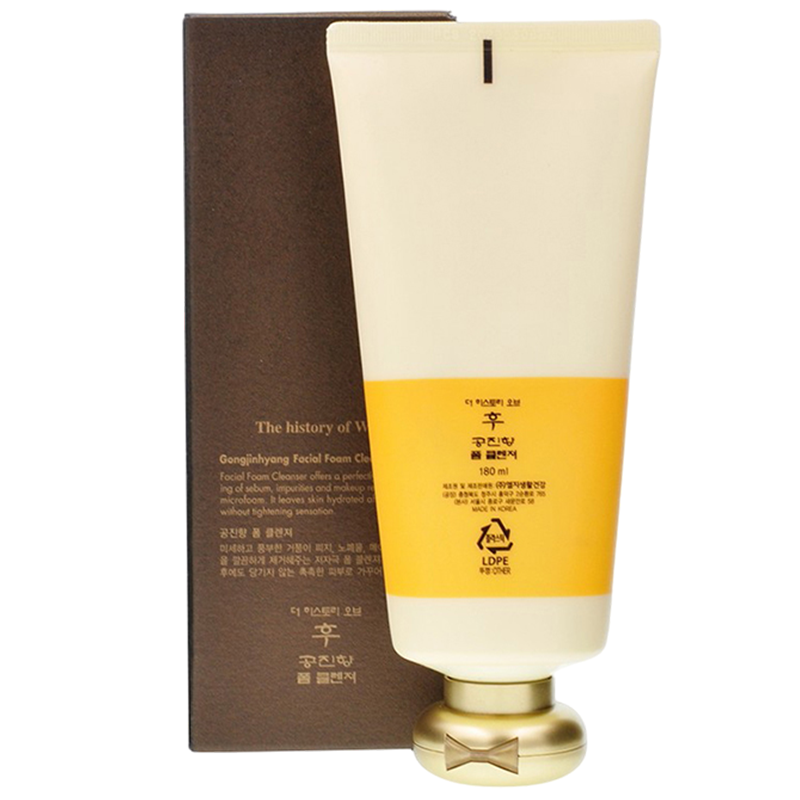 whoo 后 拱辰享气韵洗面奶 深层清洁泡沫洁面乳180ml/支 温和清洁