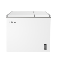 美的(Midea)210升双温双箱家商两用冰柜 大冷冻小冷藏卧式顶开门冰柜 小型冰箱节能低音冷柜BCD-210DKEM