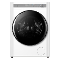 美的(Midea)滚筒洗衣机10公斤全自动洗烘一体机 创新精粹洗超薄自由嵌 低温烘 MD100AIR1