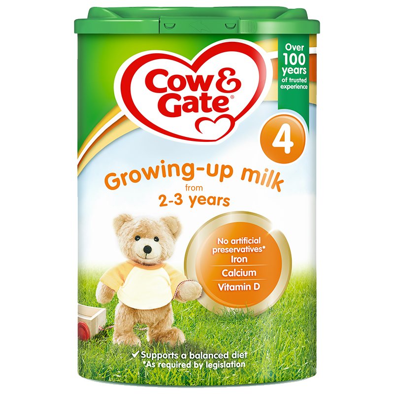 [新效期 2026年2月后]原装进口英国COW&GATE牛栏4段婴幼儿奶粉(2-3岁)800g/罐